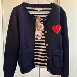 Teenie Weenie cardigan sailor style embroidered cardigan